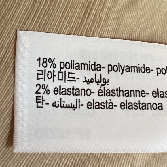 NWT. Massimo Dutti Beige Gathered Mandarin Collar Shirt. Size XS. - Picture 10 of 11